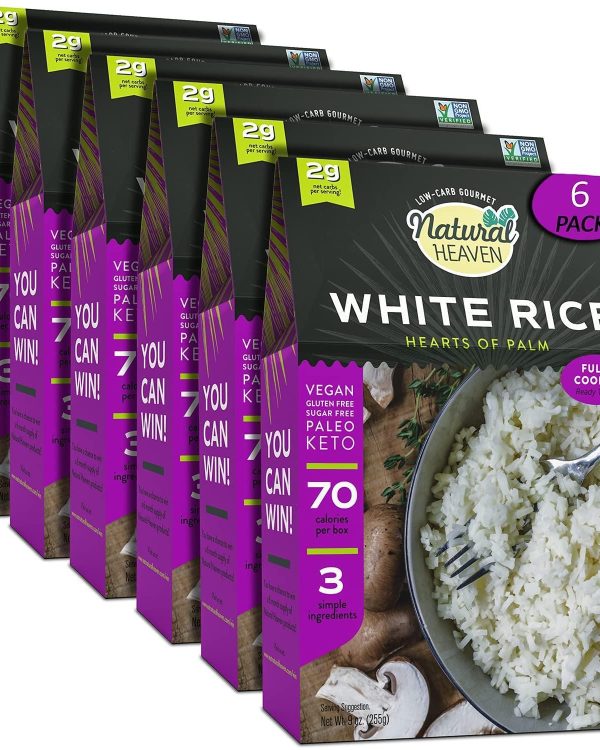 Natural Heaven Hearts of Palm White Rice- 9oz Case of 6*
