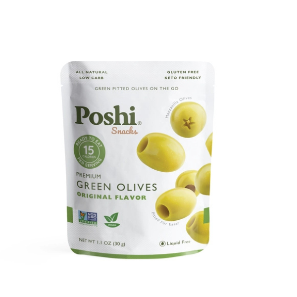 POSHI - Premium Green Olives Original Flavor- 1.1 oz