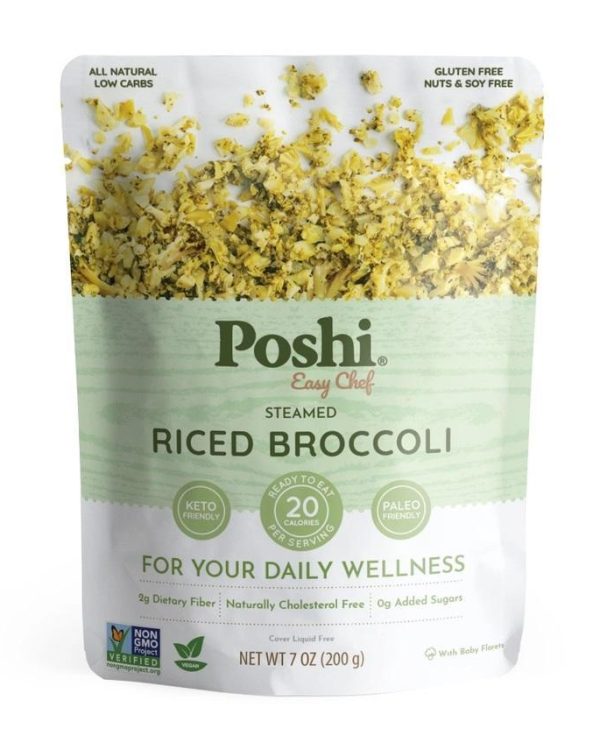 Poshi - Steamed Riced Broccoli 7oz