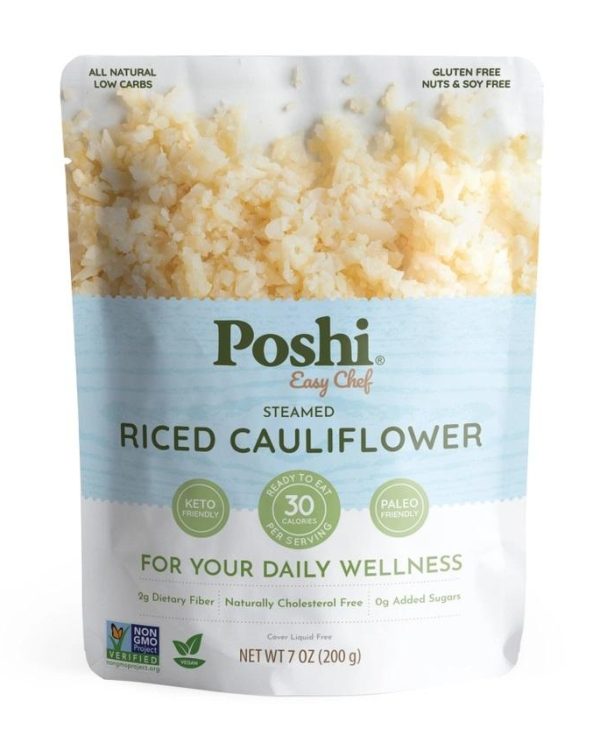 Poshi Steamed Riced Cauliflower- 7oz