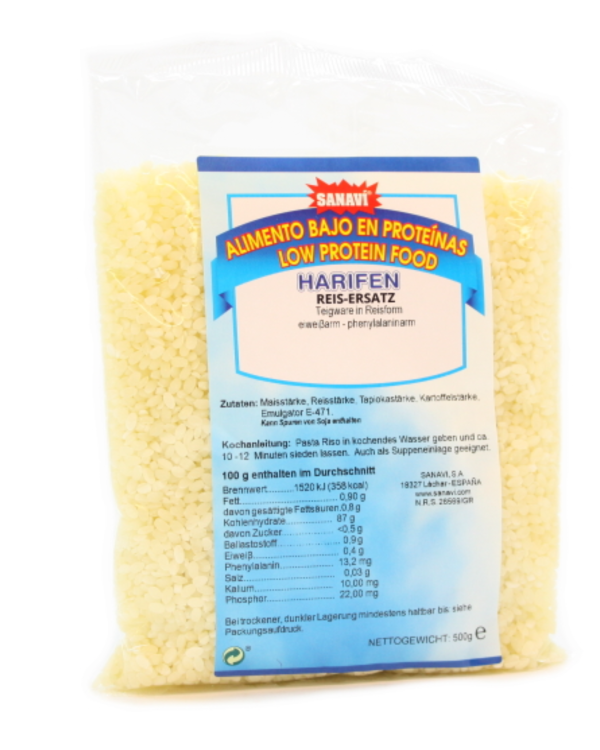 Sanavi Harifen Low Protein Rice Substitute- 500g