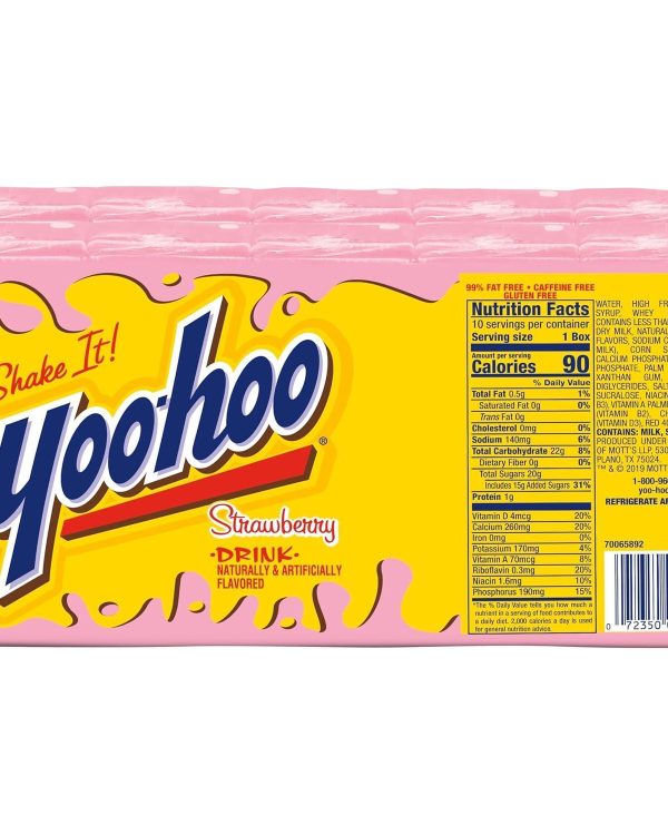 Yoo-hoo Strawberry Drink- Case of 10/6.5 fl oz